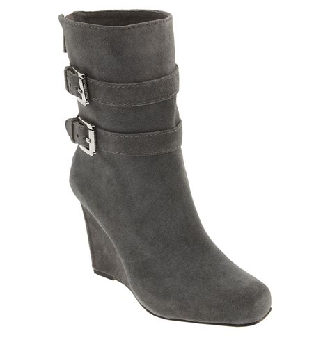 michael kors parker suede wedge boots|Michael Kors waterproof boots.